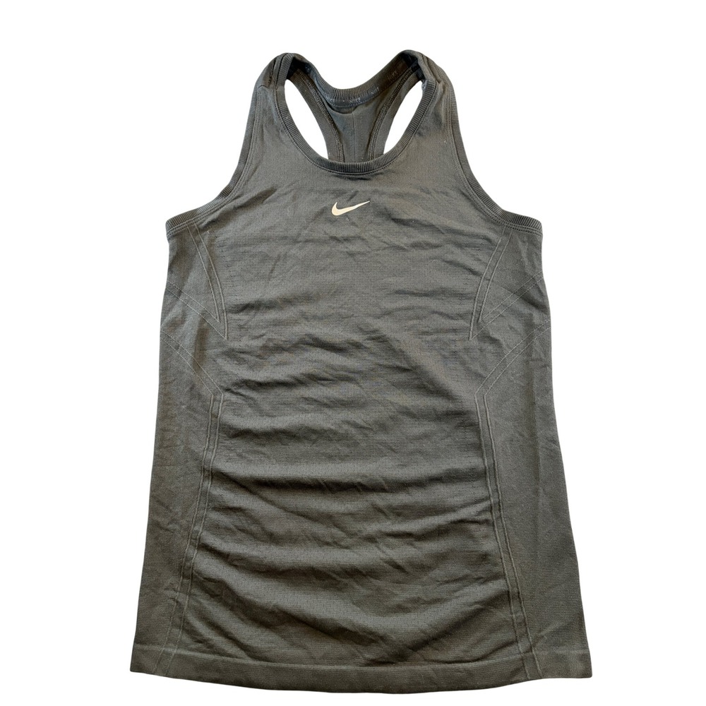 Nike Dri-FIT ADV Racerback Tank Top Womens Small Charcoal Gray Athletic Knit
